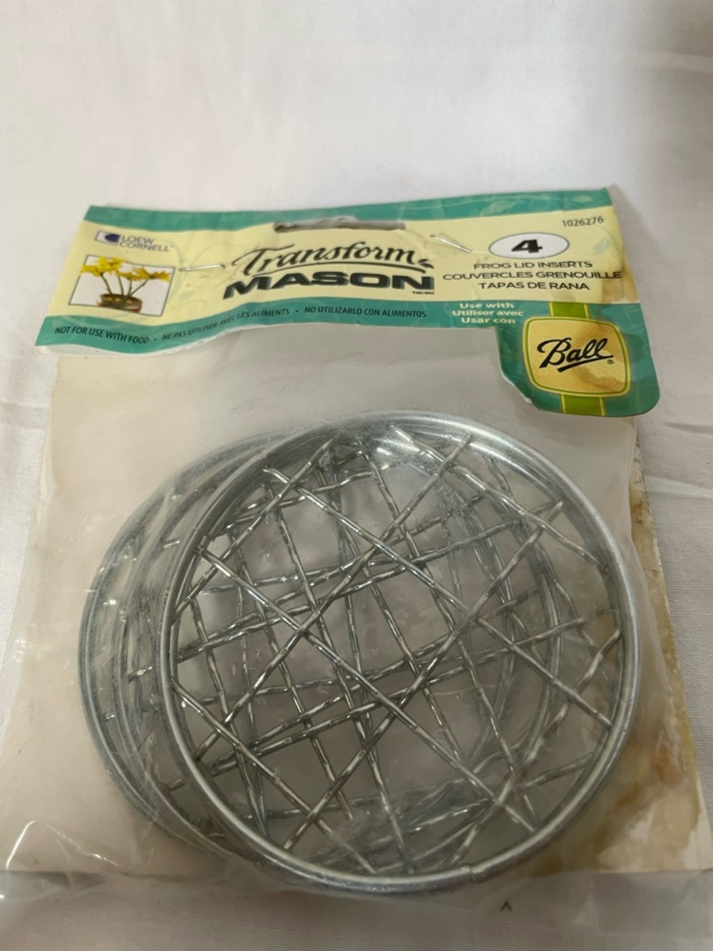 Mason Silver Metal Frog Lid Inserts - Set of 2